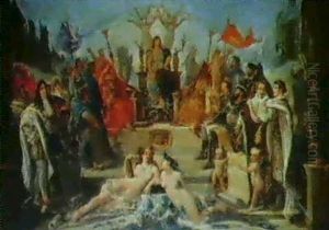Allegorie Des Hommes Francais Celebres by Edmond Debon