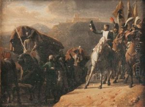 Napoleon Ier Saluant Un Convoi De Blesses Autrichiens Et Rendant Hommage Au Courage Malheureux Napoleon Ier Saluant Un Convoi De Blesses Autrichiens Et Rendant Hommage Au Courage Malheureux