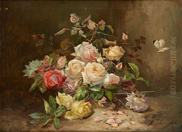 Jetee De Roses Avec Papillon - view 1
