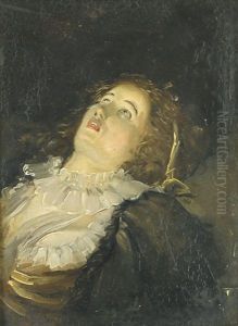 Petit Tete De Femme (jeune Femme Evanouie) by Philibert-Louis Debucourt