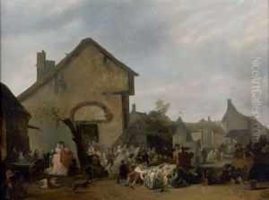 La Fete Du Village by Philibert-Louis Debucourt