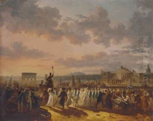 Preparation Pour La Fete De La Federation by Philibert-Louis Debucourt