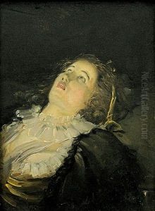 Petit Tete De Femme (jeune Femme Evanouie) by Philibert-Louis Debucourt