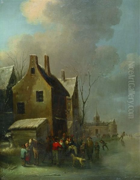 Winterlandschaft Mit Wirtshaus - view 1