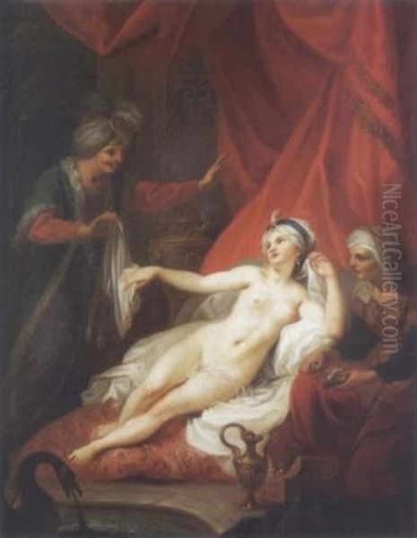 Femme Surprise A Sa Toilette - view 1