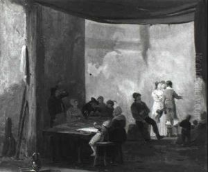 Le Gouter Dans La Buanderie by Philibert-Louis Debucourt