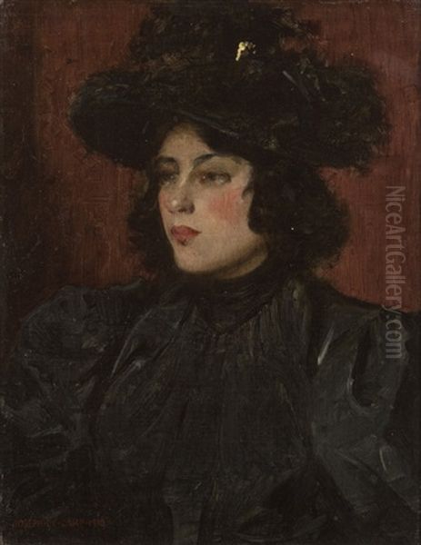 Lady In A Black Hat - view 1