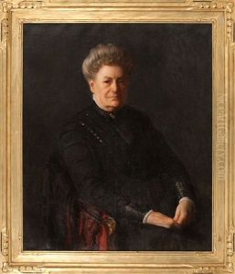 Portrait Of A Woman Dressed In Black