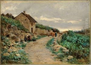 Vie Autour De La Ferme by Adolphe Appian