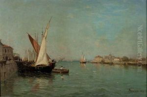 Port Mediterraneen by Adolphe Appian