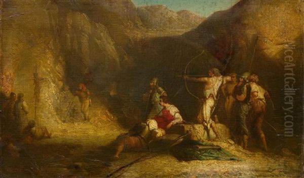Warrior With Bow And Arrow - view 1