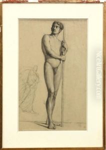 Standing Male Nude by Louis Appian