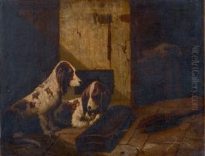 Bassets Au Chenil by Alexandre Gabriel Decamps