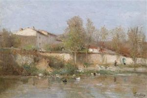Summer By Theriver by Louis Appian
