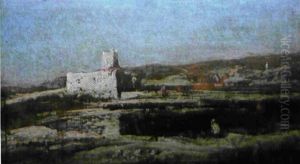 Paysage Orientaliste by Alexandre Gabriel Decamps
