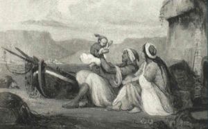 Fisherman's Family by Alexandre Gabriel Decamps