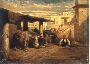 A Turkish Scene by Alexandre Gabriel Decamps