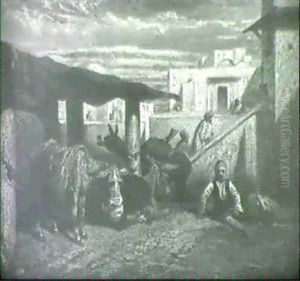 Halte Au Caravanserail by Alexandre Gabriel Decamps