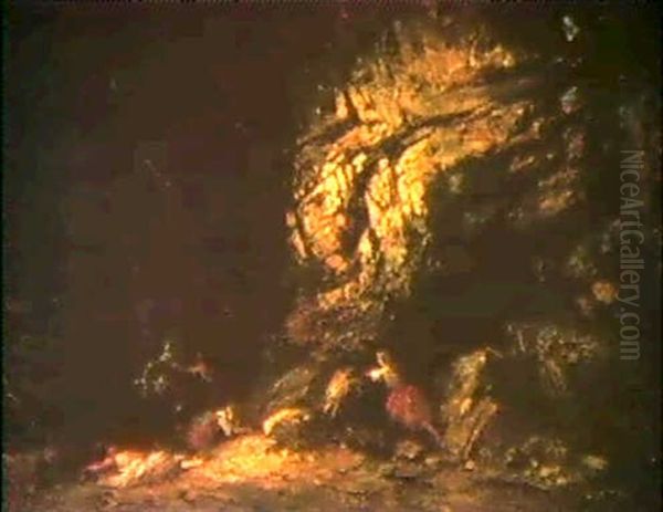Figures In A Cave - view 1