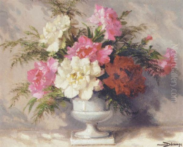 A Vase Of Mixed Roses - view 1