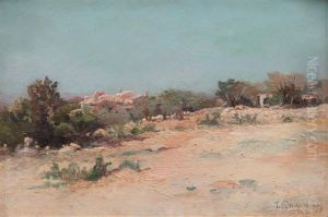 Paysage Provencal by Theophile-Henry Decanis