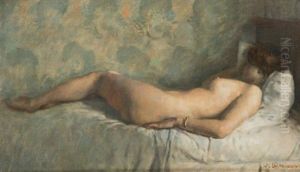 Nu Feminin Allonge by Adolphe Dechenaud