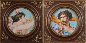 Panneau De La Legion D'honneur (pair) by Theodore Deck
