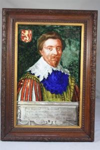 Plaque Representant Charles De Maupas, Ambassadeur Du Roi Henri Iv Et Louis Xiii by Theodore Deck