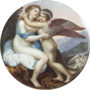 Venus Caressant L'amour by Andrea, the Elder Appiani