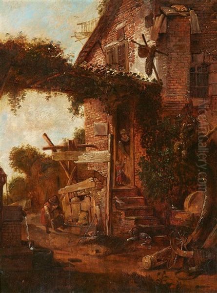 A Farmhouse Courtyard - view 1