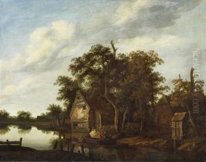 River Landscape by Cornelis Gerritsz Decker