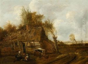 Landscape With Farmhouse by Cornelis Gerritsz Decker