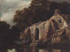 River Landscape With Farmstead by Cornelis Gerritsz Decker