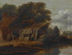 Baumlandschaft Mit Bauerngehoft by Cornelis Gerritsz Decker