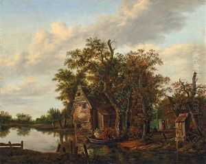 Bauernhaus Am Wasser by Cornelis Gerritsz Decker