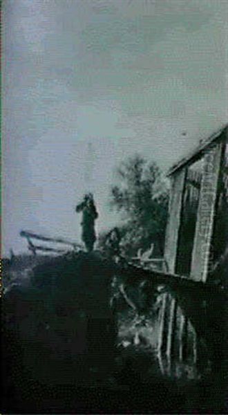 Angler Auf Einer Brucke - view 1