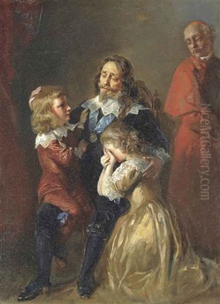 Charles I Bidding Farewell To His Children - view 1