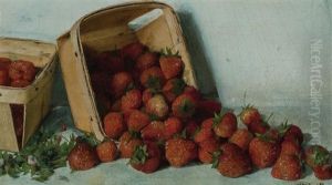 Strawberries In A Basket by Joseph Decker