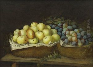 Still Life With Fruit And Vegetables by Joseph Decker