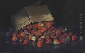 Strawberries In A Basket by Joseph Decker