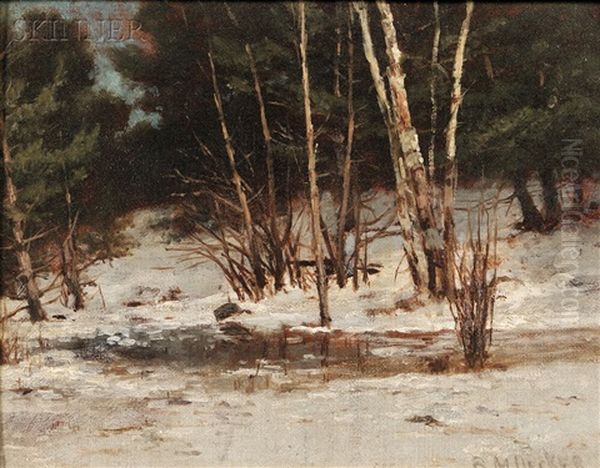Winter Scene With Trees - view 1