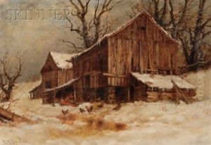 The Old Barn After A Thaw by Robert M. Decker