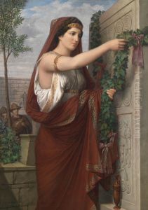 Vestalin Mit Efeugirlande by Carl Friedrich Deckler