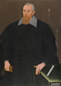 Portrait Of Edward, Lord Bruce by John Decritz the Elder
