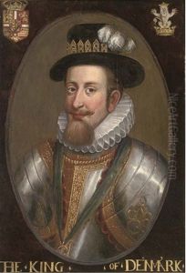 Portrait Of A Nobleman In Armour And White Ruff, With A Jewelled Hat