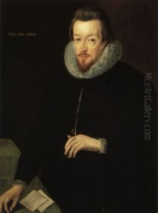 Portrait Of Sir Rober Cecil, 1st Viscount Cranbourne by John Decritz the Elder