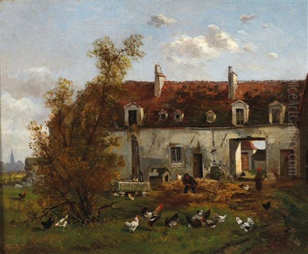 Courtyard With Chickens - view 1