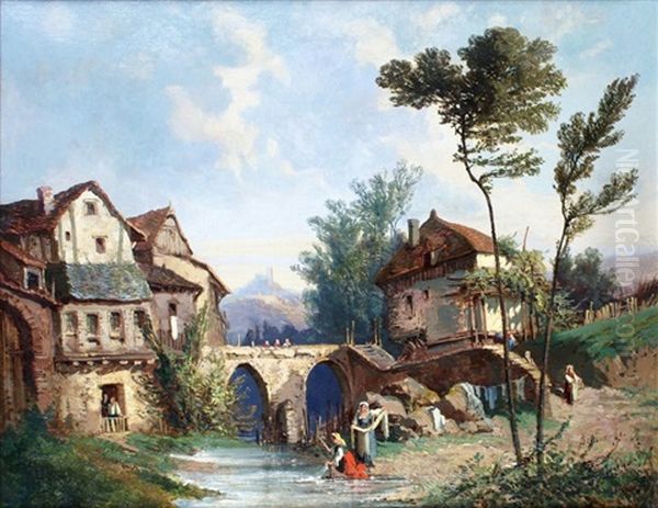 Les Lavandieres, 1861 - view 1
