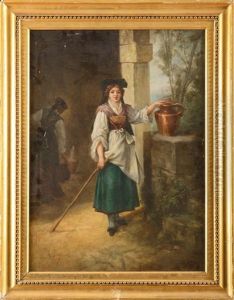 Jeune Paysanne by Alexandre Defaux
