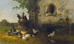 Huhnerhof-idylle by Alexandre Defaux
